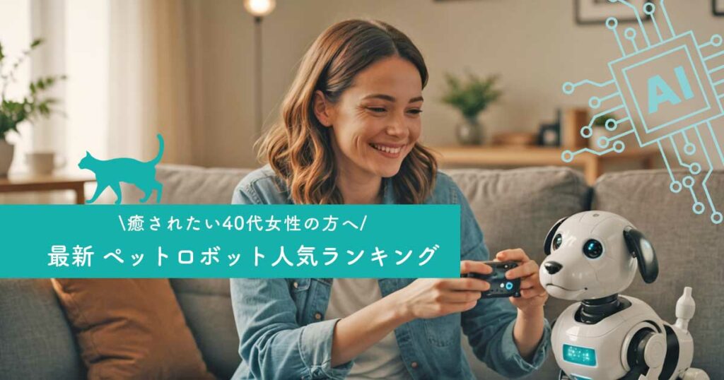 癒されたい４０代女性に人気の最新ペットロボットランキング