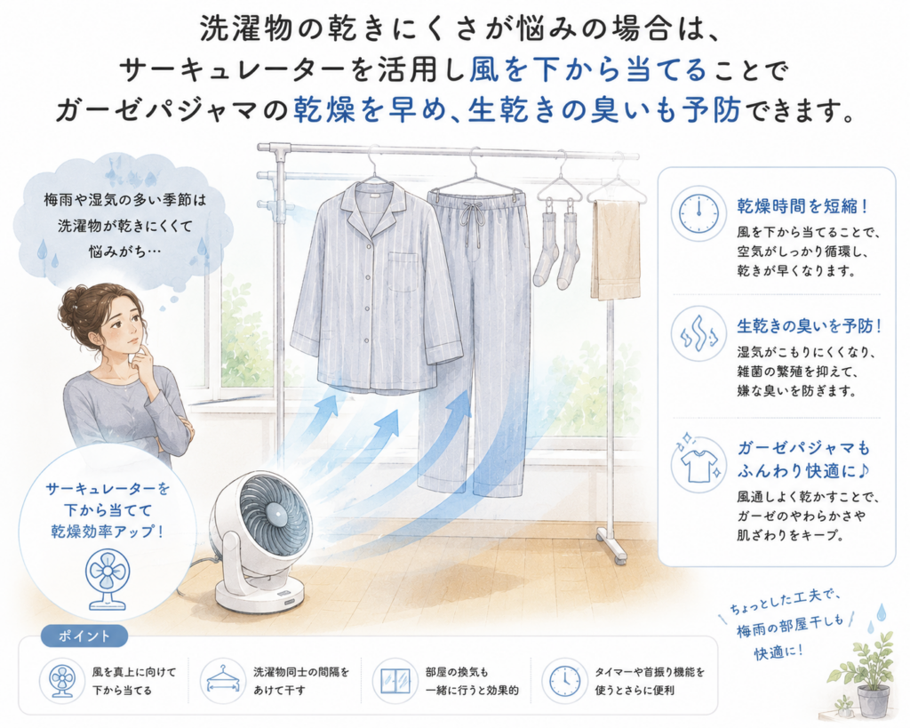 洗濯物を早く乾かす方法